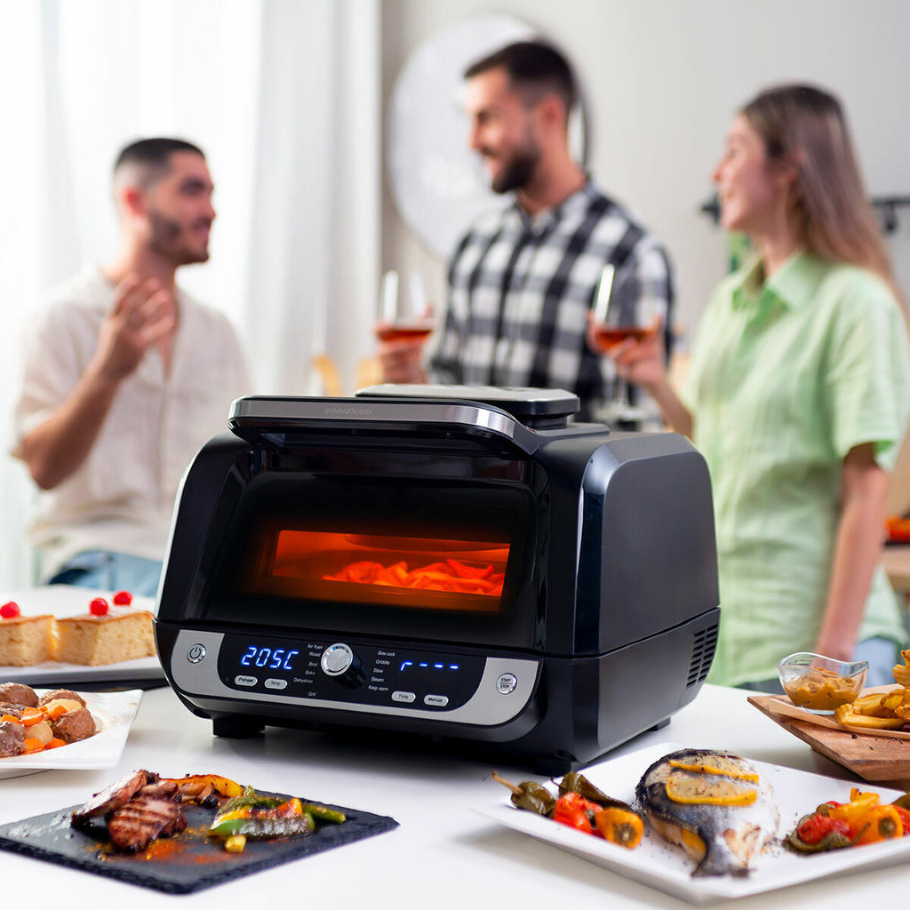 Pack Cestas de Silicona con Pincel para Freidoras de Aire y Freidora de Aire con Grill, Accesorios y Recetario InnovaGoods