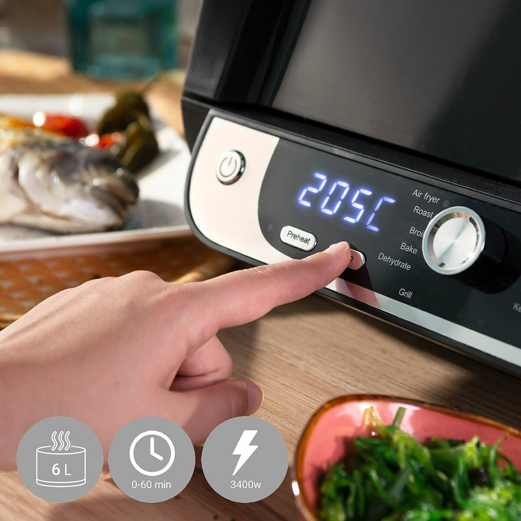 Pack Cestas de Silicona con Pincel para Freidoras de Aire y Freidora de Aire con Grill, Accesorios y Recetario InnovaGoods