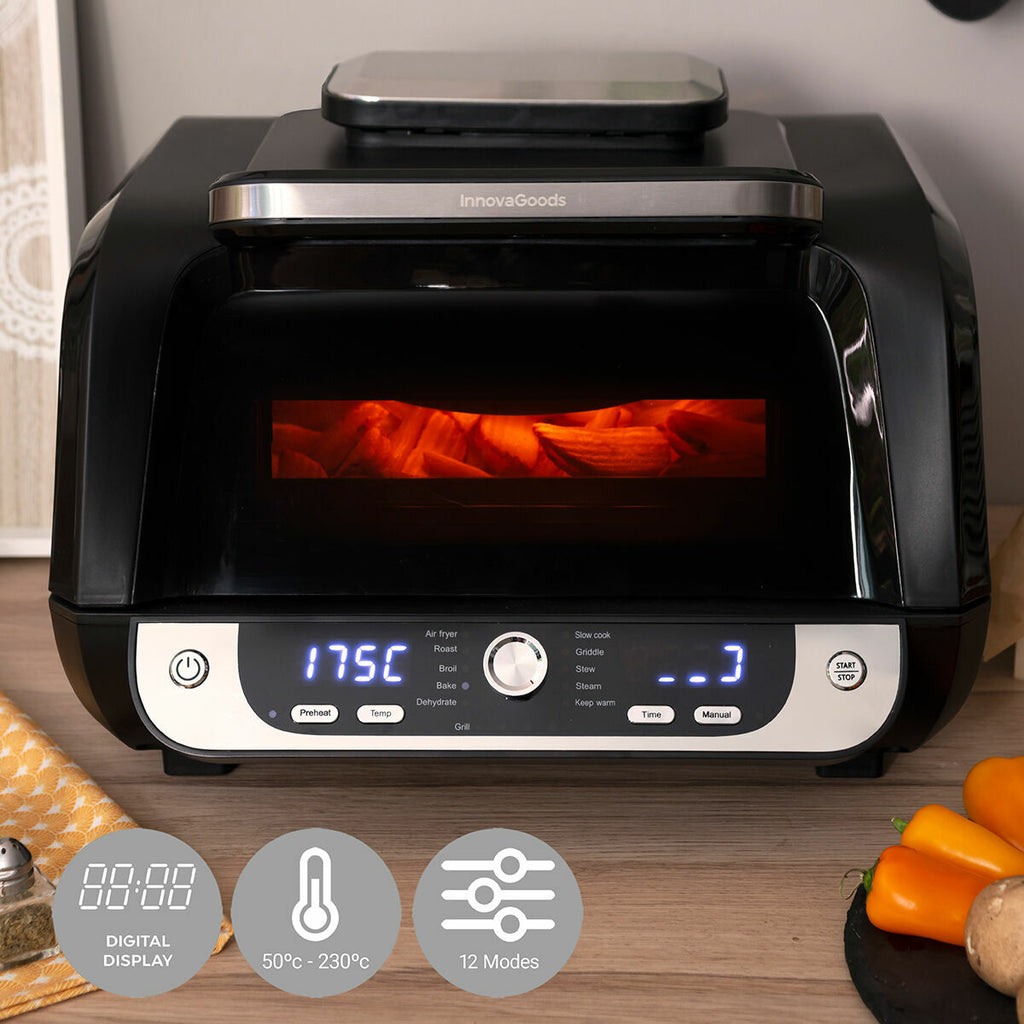 Pack Cestas de Silicona con Pincel para Freidoras de Aire y Freidora de Aire con Grill, Accesorios y Recetario InnovaGoods