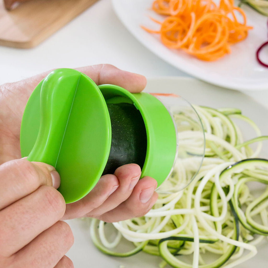 Pack Cortador de Verduras en Espiral y Mandolina-Rallador Plegable 6 en 1 InnovaGoods