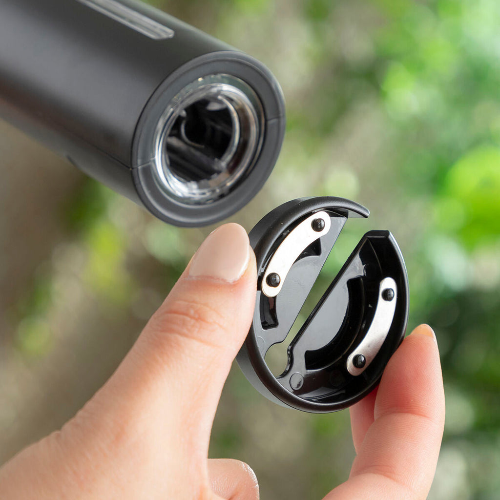 Pack Sacacorchos Eléctrico para Botellas de Vino y Tapón Dispensador Aireador de Vino 2 en 1 InnovaGoods