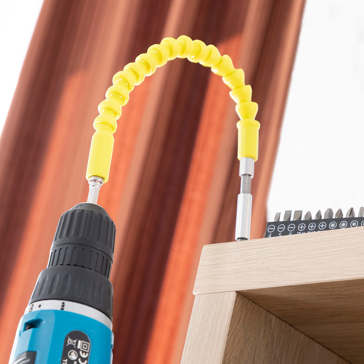Extensor Flexible Magnético para Atornillador con Accesorios Drillex InnovaGoods