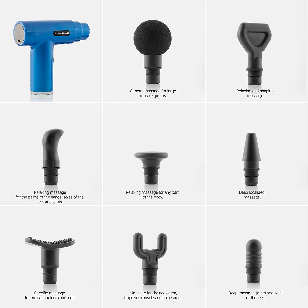 Mini Pistola de Relajación y Recuperación Muscular Relmux InnovaGoods