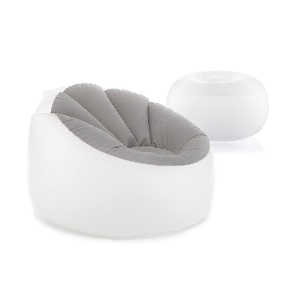 Pack Sillón Hinchable con LED Multicolor y Asiento Hinchable con LED Multicolor y Mando a Distancia InnovaGoods