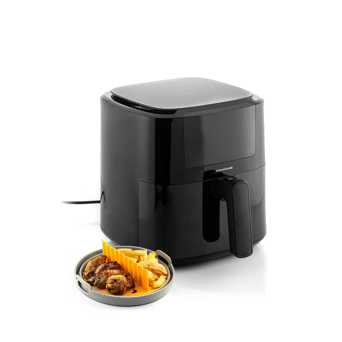 Pack Freidora de Aire con Báscula y Cesta de Silicona Plegable para Freidora de Aire InnovaGoods