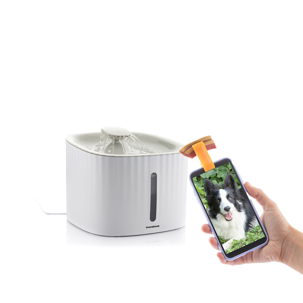 Pack Clip de Selfies para Mascotas y Fuente para Mascotas InnovaGoods